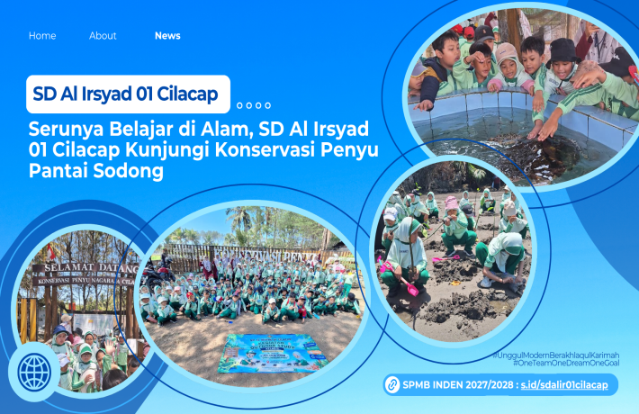 Serunya Belajar di Alam, Siswa Kelas 2 SD Al Irsyad 01 Cilacap Kunjungi Konservasi Penyu Adiraja