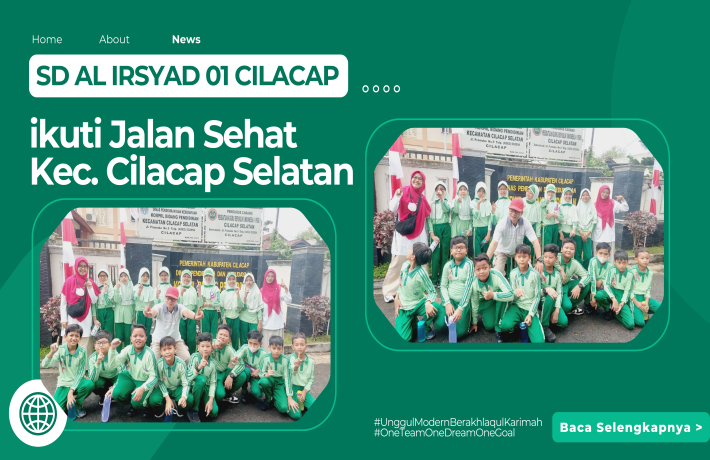 SD Al Irsyad 01 Cilacap Ikuti Jalan Sehat Kecamatan Cilacap Selatan pada HUT RI ke-80